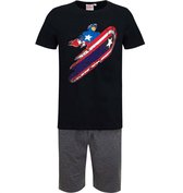 Avengers heren shortama, pyjama, Captain America fig., maat L