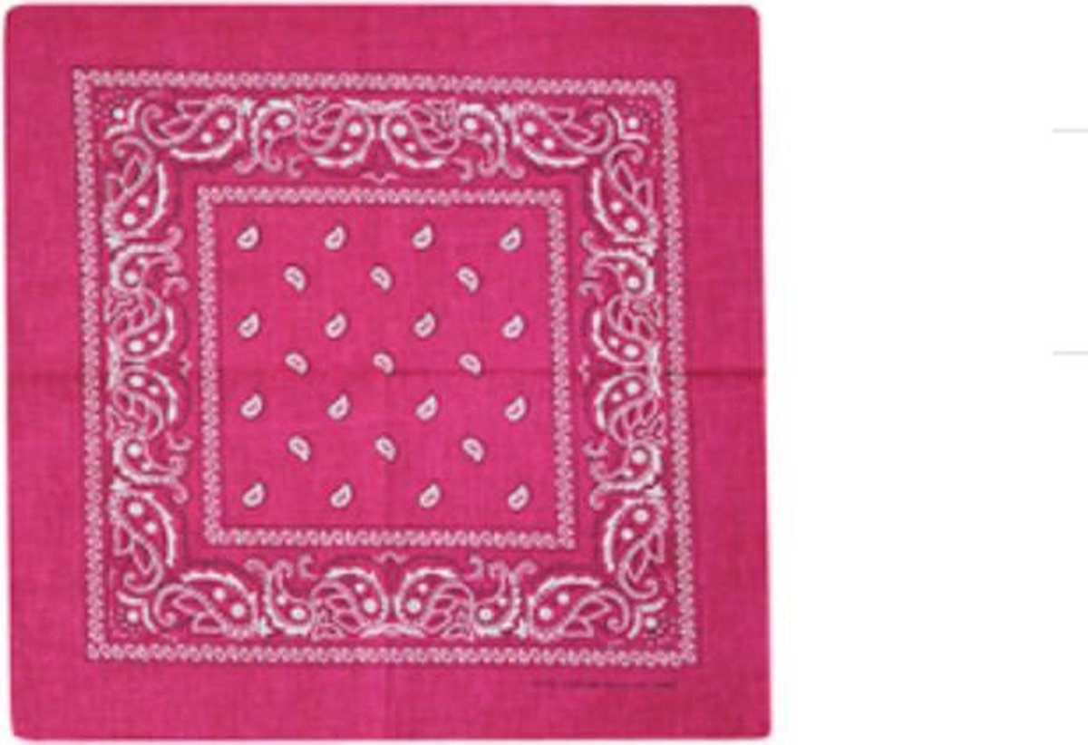 Haarbanden - Bandana - Hoofddoek - Mondbescerming - Zakdoek - Paisley - Roze - Kinderen - Dames
