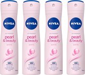 NIVEA Pearl & Beauty Deodorant Spray - Voordeelverpakking 4 x 150 ml