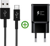 Snellader met Micro-USB Kabel 1m | Adaptive Fast Charging 15W | Zwart | Geschikt voor Samsung