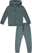 Koko Noko BIO Basics Set(2delig) Hooded Sweater en Joggingbroek Groen - Maat 134/140