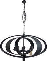 Deco4yourhome - Cilinder Lamp - Ovaal - Zwart Antiek