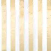 Haza Original Servetten Stripes 33 X 33 Cm Papier Wit/goud 16 Stuks