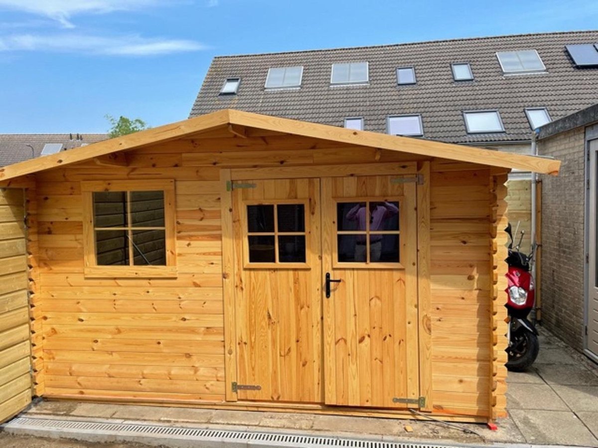 Houten Grenen tuinhuis 3 - 4 meter