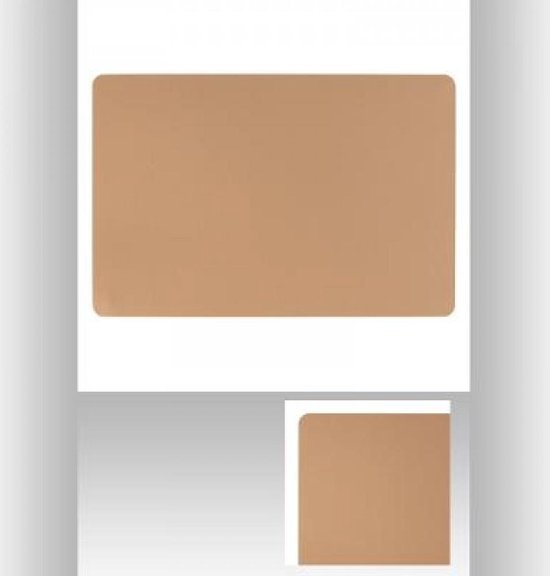 Napperons de table - Set de table cuir uni 45x30 - Camel Coloré - 4 pièces