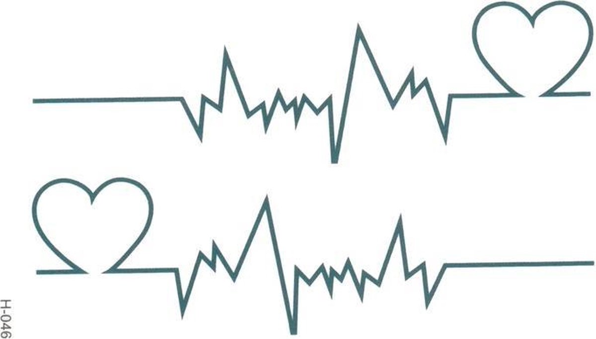 Cardiogram heartbeat tattoo line design 3254281 Vector Art at Vecteezy