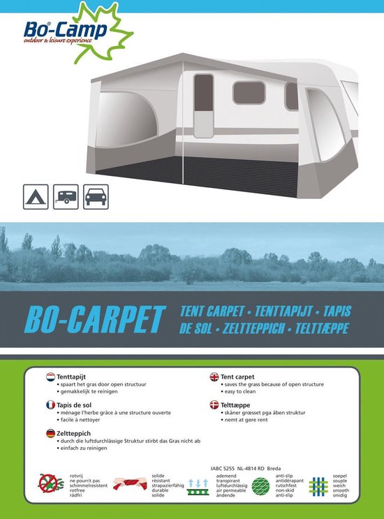 Bo-Camp - Tenttapijt - Bo-Carpet - 4x3 Meter - Antraciet van Bo-Camp — afbeelding 3