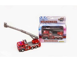 Kids Globe Die-cast Brandweer Ladderwagen NL, 16cm