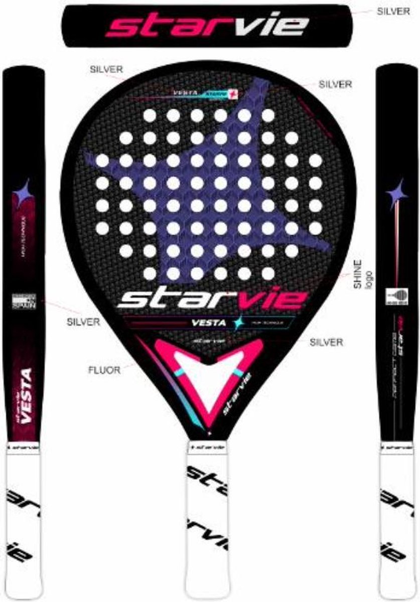 Starvie Vesta (Round) - 2021 padel racket | bol.com