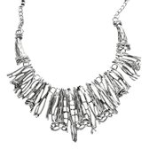 Ketting Zarah-metaal- 63 cm- zilverkleur-Charme Bijoux