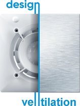 ACE badkamer/ toilet ventilator design Plain Alumat Ø 100mm met timer