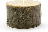 PartyDeco naamkaart/plaatskaart houders - boomschijf - Bruiloft - 10x - 3-4 cm - hout