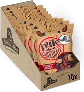 John Altman noten - Chocolate nootjes mix - vegan - duurzame verpakking - 100% natuurlijk - perfect voor onderweg - geen kunstmatige toevoegingen - 10x 45g