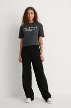 NA-KD Unisex Print Vrouwen T-shirt - Grey Friends Definition - Maat L