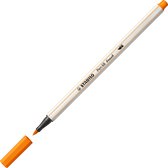 STABILO Pen 68 Brush - Premium Brush Viltstift - Met Flexibele Penseelpunt - Oranje - per stuk