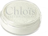 Chloïs Glitter White Pure 20 ml - Dekkend - Chloïs Cosmetics - Chloïs Glittertattoo - Cosmetische glitter geschikt voor Glittertattoo, Make-up, Facepaint, Bodypaint, Nailart - 1 x