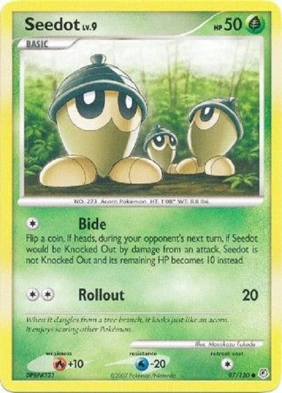 Afbeelding van het spel pokemonkaart - Seedot - 97/130 - diamond en pearl