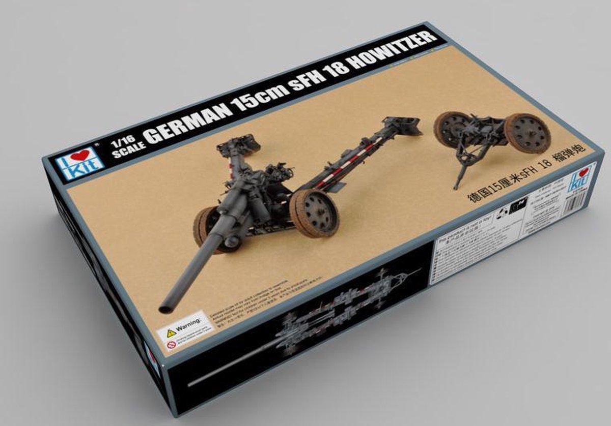 I LOVE KIT 61603 GERMAN 15cm sFH 18 HOWITZER Schaal 1:16