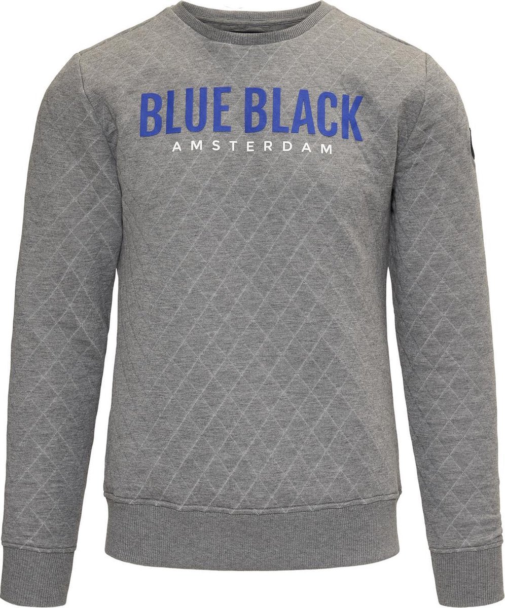Blue Black Amsterdam Heren Trui Mathijs 3.0 Grijs Maat XL
