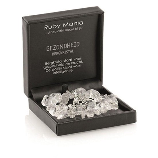 Ruben Robijn Ruby Mania, armband Bergkristal, nugget kralen Armband (sieraad)  19 cm | bol.com