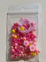 Doe-het-zelf-setje - Roze Bloemen - sieraden maken - kerst - kado idee - feestdagen
