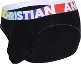 Andrew Christian Almost Naked Cotton Pride Brief Zwart - MAAT XL - Heren Ondergoed - Slip voor Man - Mannen Slip