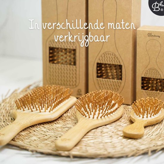 Bamboozy Bamboe Reis Haarborstel Mini Klein plasticvrij biologisch zero waste milieuvriendelijk