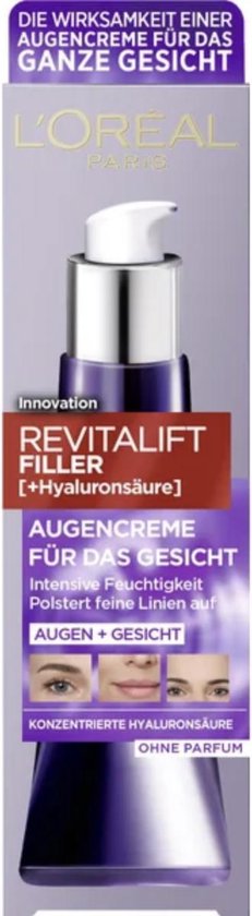 L’Oréal Paris Revitalift Filler Hyaluronzuur Oogcreme - Gezichtscrème - Anti rimpel - 30 ml - L’Oréal Paris