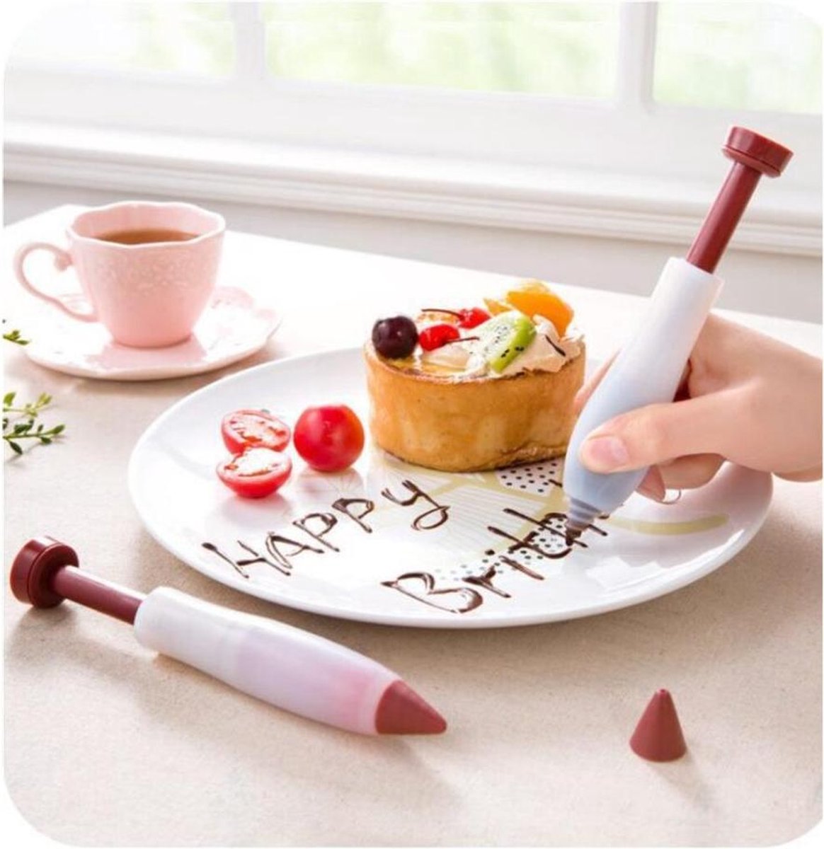 Garneerspuit - Spuitpen - Cake / chocolade spuit - Taart decoratie - Spuitzak - Cupcake / taartversiering - Flexibel