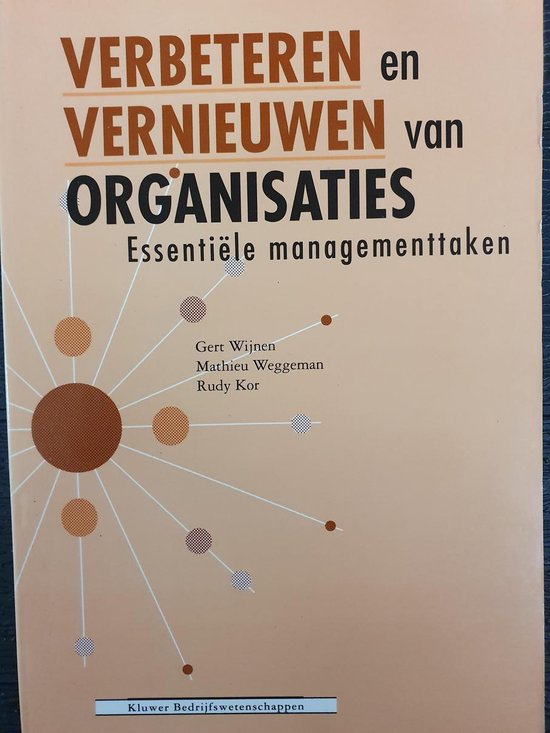 Verbeteren en vernieuwen van organ.