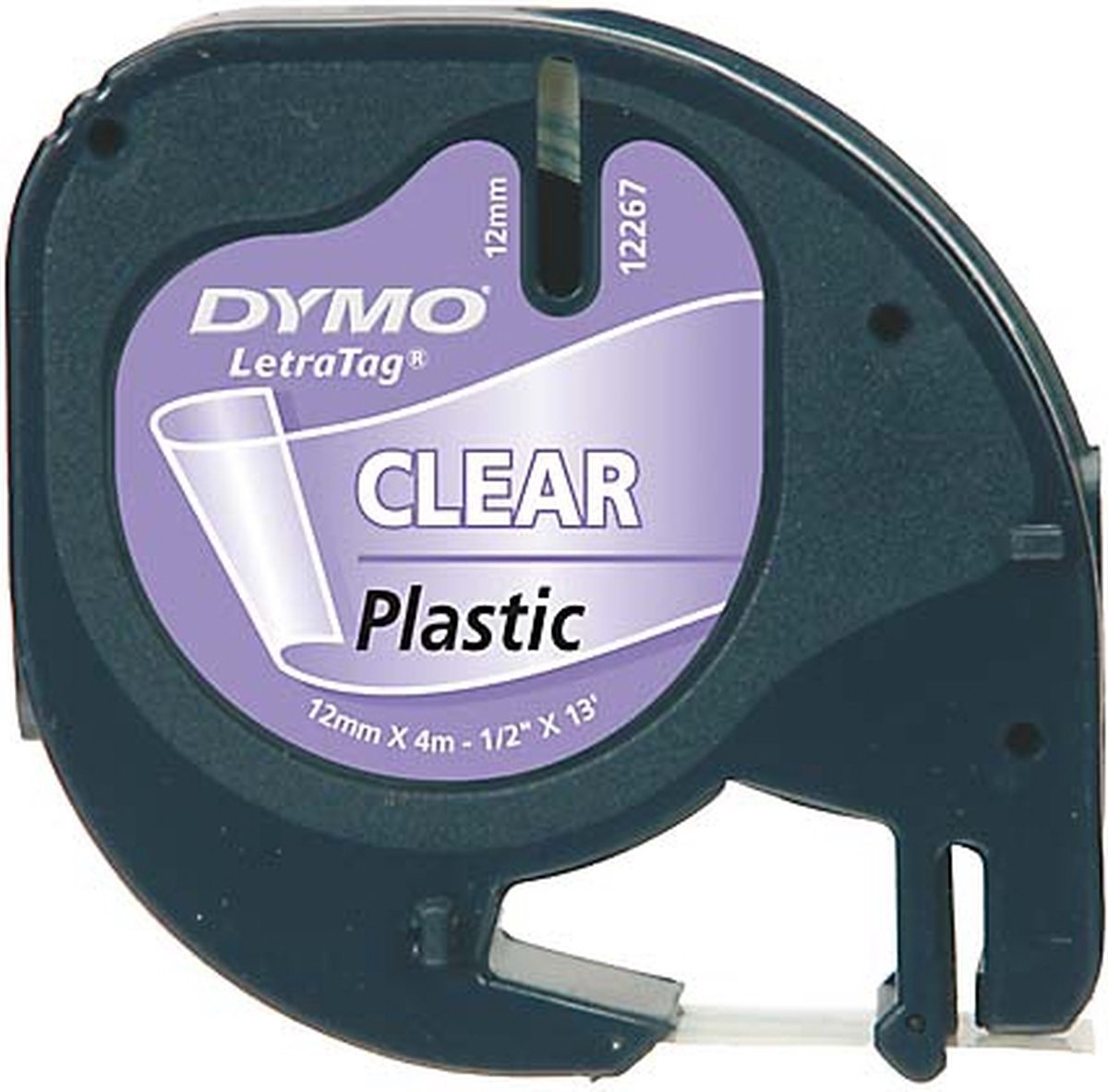 DYMO 12mm LetraTAG Plastic tape labelprinter-tape