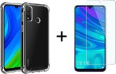 Huawei p smart 2020 hoesje shock proof case hoesjes hoes cover transparant - 1x Huawei p smart 2020 screenprotector