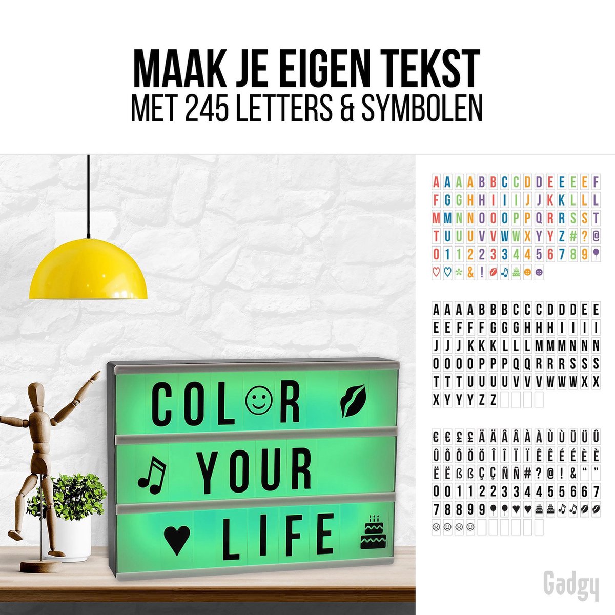 Gadgy Lightbox Met 16 Kleuren Batterij Of Usb Met Usb Kabel En Bol Com