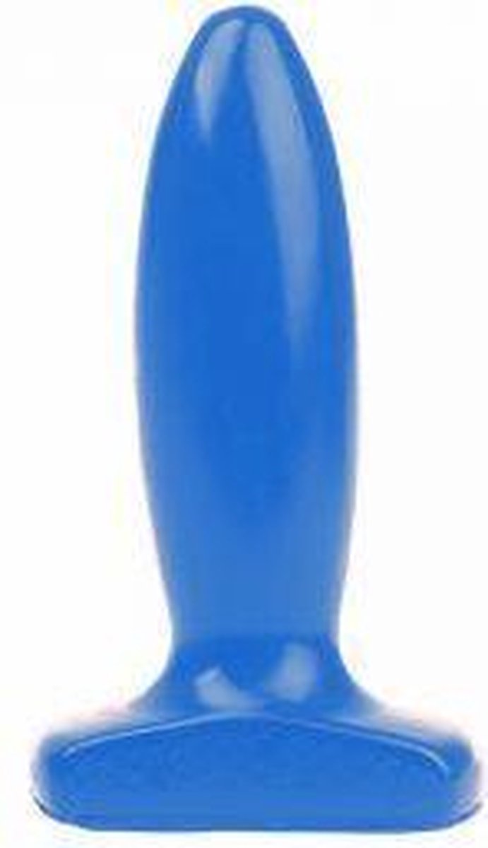 I Love Butt - Slanke Buttplug - M - Blauw