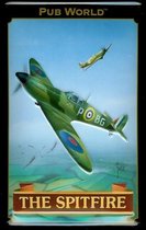 Wandbord Speciaal - Pubworld - The Spitfire - voor de echte vliegtuig fans