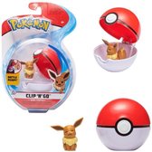 Pokémon - Poké Ball en zijn Eevee-figuur van 5 cm