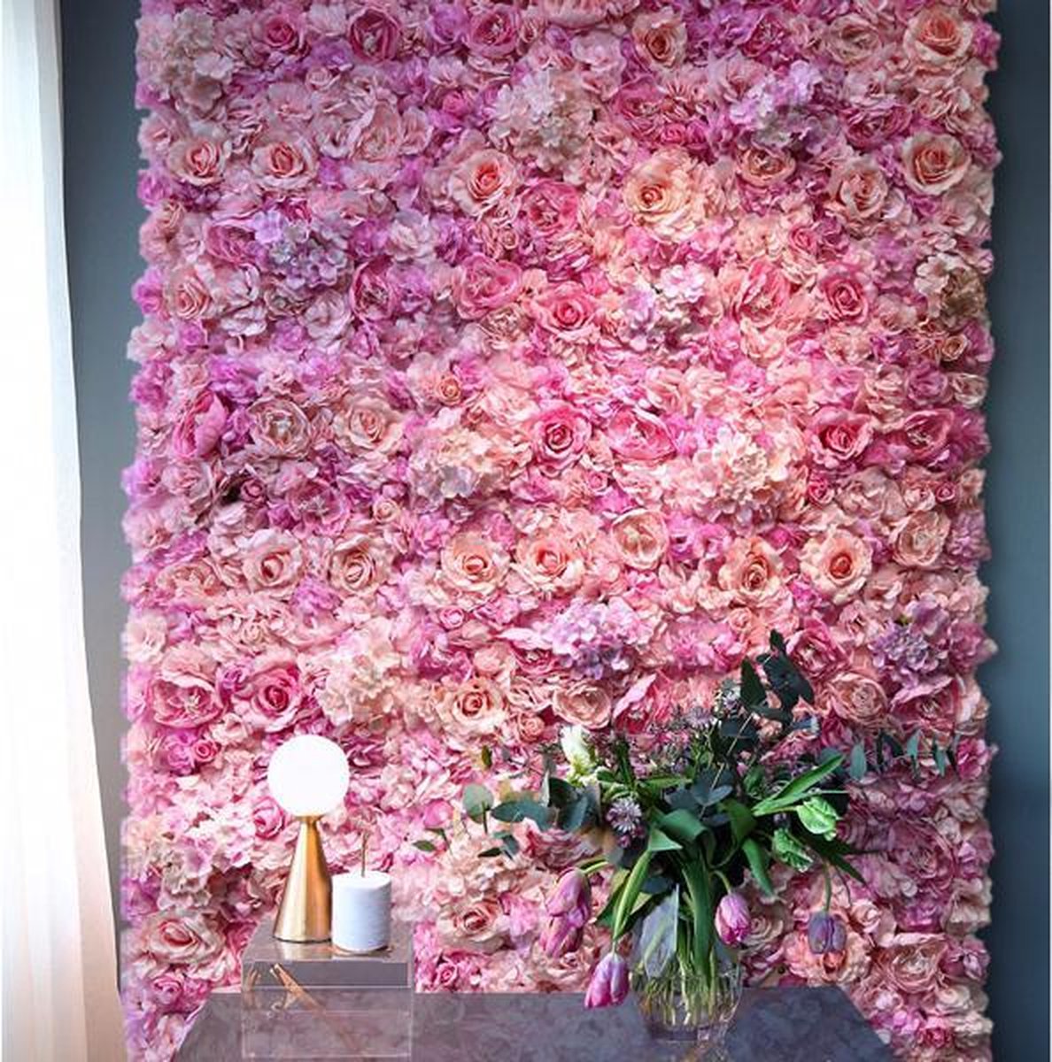 Nuptio 2 Stukken Gouden Vazen voor Bruiloft Middelpunt Tafels, Metalen Bloemenvloer Vaas Kolom Bloemenstandaard, 80cm Hoge Geometrische Bloemenvaas, Rechthoekige Bloem Display Rek voor Thuis Party Bruiloft