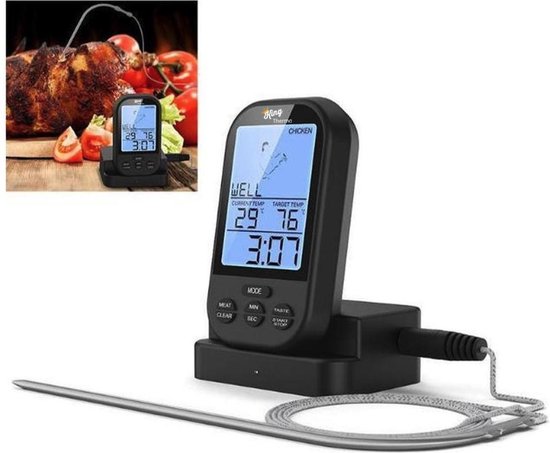 Thermomètre à viande Thermomètre numérique pour BBQ sans fil - Thermomètre  à noyau 