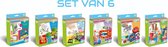 Knutselen Meisjes - Knutselen Jongens - Set van 6 - Knutseldoos - Knutselen voor kinderen - Knutsel set - Hobby - Vakantiepakket - Kleuren - Knutselpakket - Hobbypakket - Dierenvoe