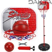 Dakta® Basketbalset | Kinderen | Basketbal  | Basketring | Sport | Verstelbaar | Doelen | Mini | Outdoor | Speelgoed