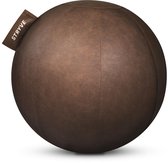 STRYVE - Zitbal - Gymbal - 65cm - Natural Brown - Leder look