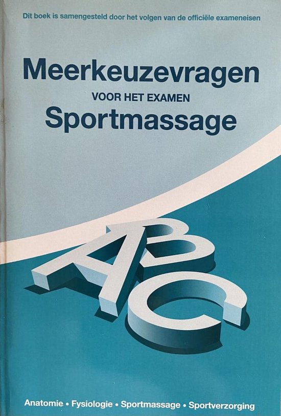 Meerkeuzevragen voor het examen sportmassage - cover