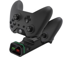 XBOX ONE / Xbox Slim / Xbox X Controller Oplaadstation Docking station Laadstation Dual Sense charging station Accessoires - Oplader - Charger - 2 Controllers - Oplaad kabel PS5 controller TYX-19006