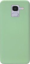 ADEL Premium Siliconen Back Cover Softcase Hoesje Geschikt Voor Samsung Galaxy J6 (2018) - Lichtgroen