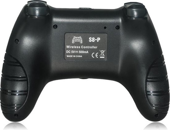 Draadloze controller geschikt voor Playstation 4 met trilfunctie - donkerblauw