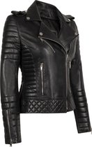 Alex Shine Perfecto Leren Jas - Dames Jas - Zwart -  Maat M