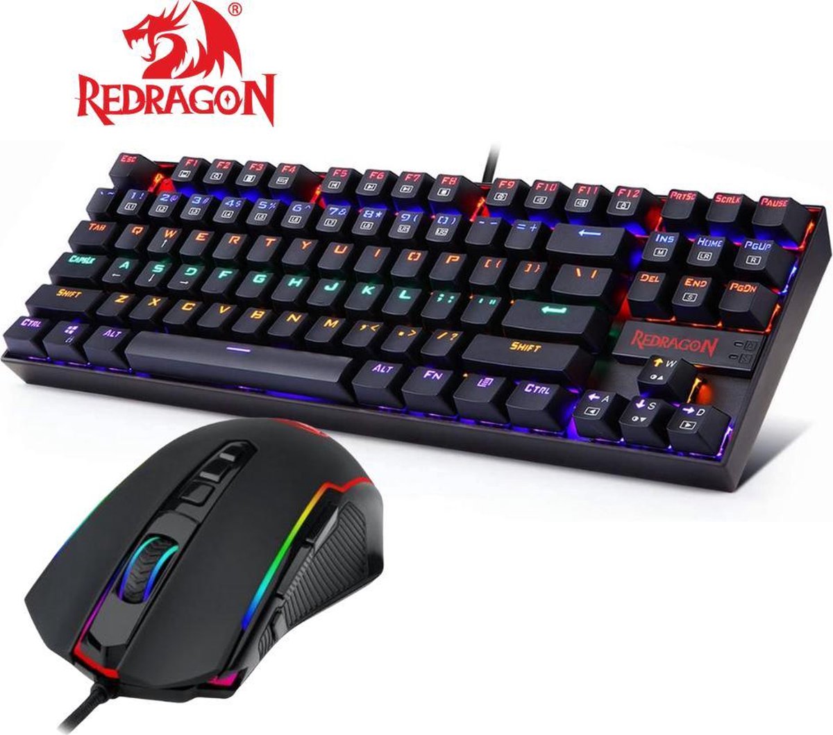 Redragon Gaming Set | Gaming toetsenbord Daksa K576 met Gaming muis Ranger M910 | 12400 DPI