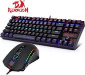 Redragon Gaming Set | Gaming toetsenbord  Daksa K576 met Gaming muis Ranger M910 | 12400 DPI