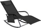 Segenn's ligstoel - Tuin - Met Hoodkussen - 63 x 147 x 89 cm  - belastbaar tot 150 kg