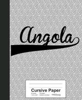 Cursive Paper: ANGOLA Notebook